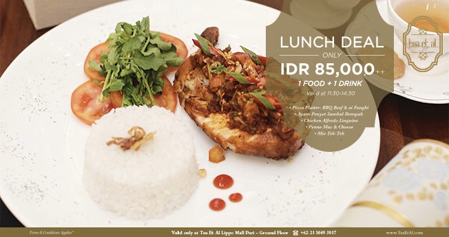 Tea Et Al Lunch Deal!